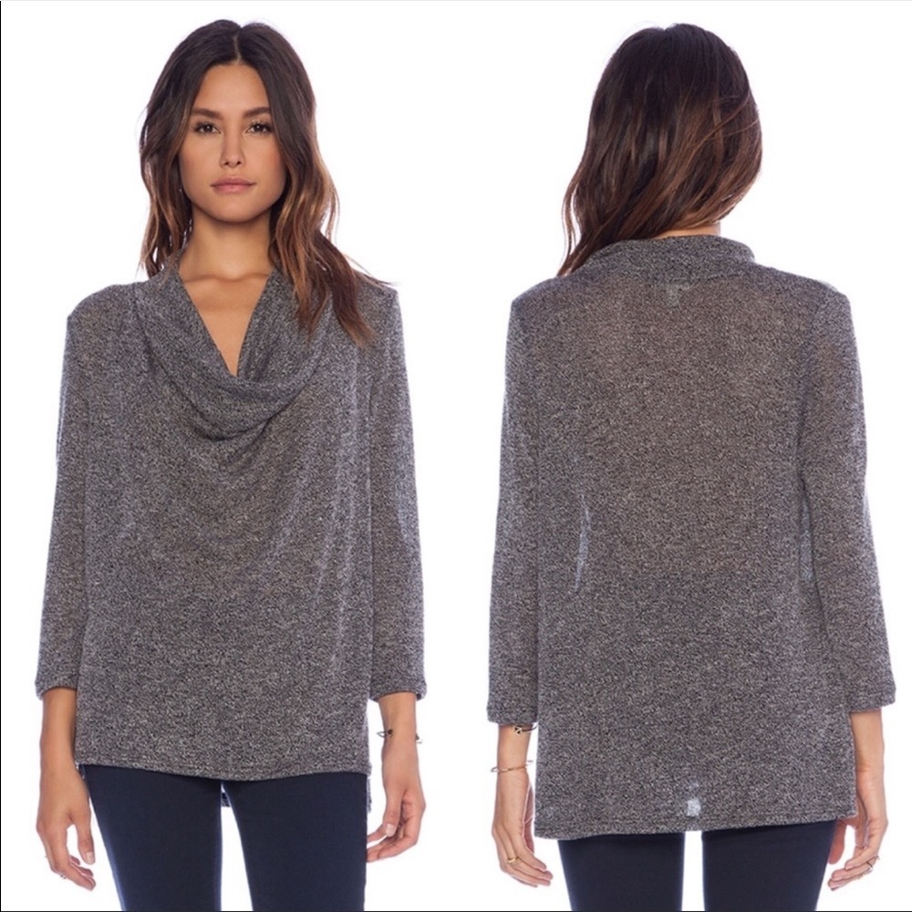 Soft Joie Estee Gray Cowl Neck Sweater Size Medium